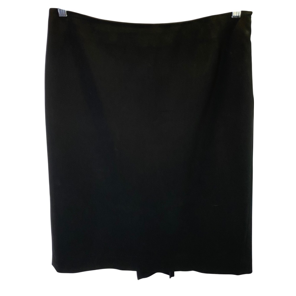 Jones New York Pencil Skirt Women 12 Black Career Professional Classic Staple‎